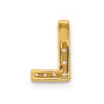 14K  Diamond Letter L Initial Charm - Image 3