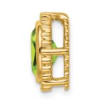 10k Oval Peridot Chain Slide - Image 2