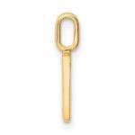 14K Diamond Letter V Initial Pendant - Image 2