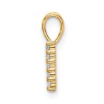 14K Diamond Number 1 Pendant - Image 2