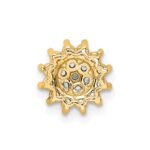 14k 1/4 carat Lab Grown Diamond VS/SI+ G+ Complete Chain Slide Pendant - Image 3