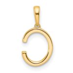 10K Diamond Letter C Initial Pendant - Image 4