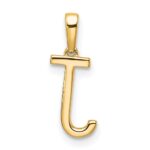 10K Diamond Letter J Initial Pendant - Image 4