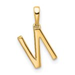 14K Diamond Letter N Initial Pendant - Image 3