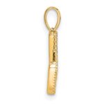 14K Diamond Letter W Initial Pendant - Image 2