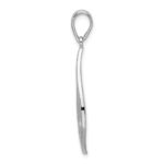 De-Ani Sterling Silver Rhodium-Plated Polished Teardrop Celtic Knot Pendant - Image 2