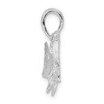 De-Ani Sterling Silver Rhodium-Plated Polished Tarpon Fish Pendant - Image 2