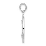 De-Ani Sterling Silver Rhodium-Plated Mystic Connecticut Circle with Lighthouse Pendant - Image 2