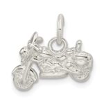 Sterling Silver Motorcycle Charm - Image 3
