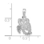 De-Ani Sterling Silver Rhodium-Plated Polished 3D Scorpio Zodiac Pendant - Image 3
