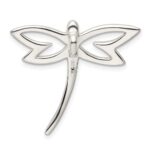 Sterling Silver Polished Dragonfly Chain Slide - Image 4
