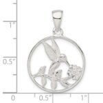 Sterling Silver Hummingbird Pendant - Image 3