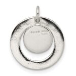 Sterling Silver Round NOT ALL WHO WANDER Pendant - Image 4