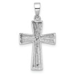Sterling Silver RH Polished Cross Pendant - Image 4