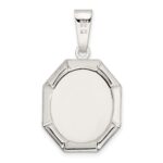 Sterling Silver Satin Madonna Pendant - Image 4