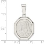 Sterling Silver Satin Madonna Pendant - Image 3