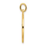 Sterling Silver Gold-tone Polished Solid Saint Christopher Medal Pendant - Image 2