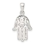 Sterling Silver Polished Chamseh Pendant - Image 4