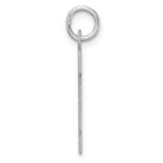 Large Sterling Silver Rhodium-plated Block Letter R Initial Charm - Image 2