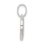 Sterling Silver E-coated CZ Heart Pendant - Image 2