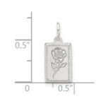 Sterling Silver E-coated Rose Charm - Image 4
