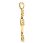 Sterling Silver Gold-plated CZ Cross Pendant - Image 2