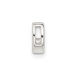 Sterling Silver E-coated Letter C Slide Charm - Image 2