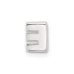 Sterling Silver E-coated Letter E Slide Charm - Image 3