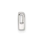 Sterling Silver E-coated Letter K Slide Charm - Image 2