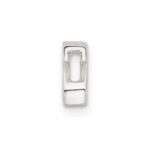 Sterling Silver E-coated Letter Z Slide Charm - Image 2