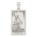 Sterling Silver The Magician Tarot Card Pendant