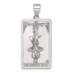 Sterling Silver The Hanged Man Tarot Card Pendant