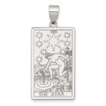 Sterling Silver The Star Tarot Card Pendant