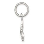 Sterling Silver Polished Cut-out Butterfly Pendant - Image 2