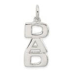Sterling Silver DAD Charm
