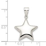 Sterling Silver Rhodium-plated Star Charm - Image 3