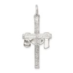 Sterling Silver & Vermeil Draped Cross Pendant - Image 4