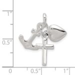 Sterling Silver Faith, Hope & Charity Charm - Image 3
