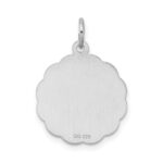 Sterling Silver Rhodium-plated A Date To Remember Disc Charm - Image 3