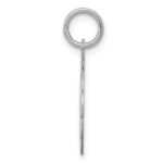 Sterling Silver Rhodium-plated Graduation Day Disc Charm - Image 2