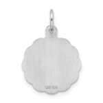 Sterling Silver Rhodium-plated Sweet Sixteen Disc Charm - Image 3