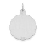 Sterling Silver Rhodium-plated Happy Birthday Disc Charm - Image 3