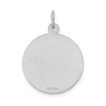 Sterling Silver Rhodium-plated Happy Birthday Disc Charm - Image 3