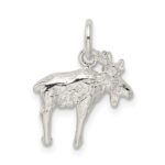 Sterling Silver 3-D Moose Charm - Image 3