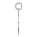 Sterling Silver Rhodium-plated Beagle Disc Charm - Image 2