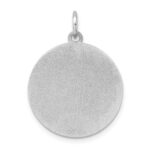 Sterling Silver Rhodium-plated English Setter Disc Charm - Image 4