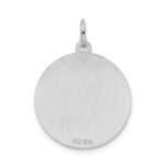 Sterling Silver Rhodium-plated Greyhound Disc Charm - Image 3