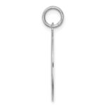 Sterling Silver Rhodium-plated Schnauzer Disc Charm - Image 2