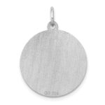 Sterling Silver Rhodium-plated Springer Spaniel Disc Charm - Image 4