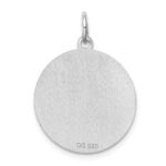 Sterling Silver Rhodium-plated Weimaraner Disc Charm - Image 4